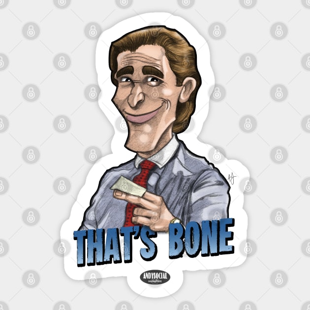 Patrick Bateman Sticker by AndysocialIndustries